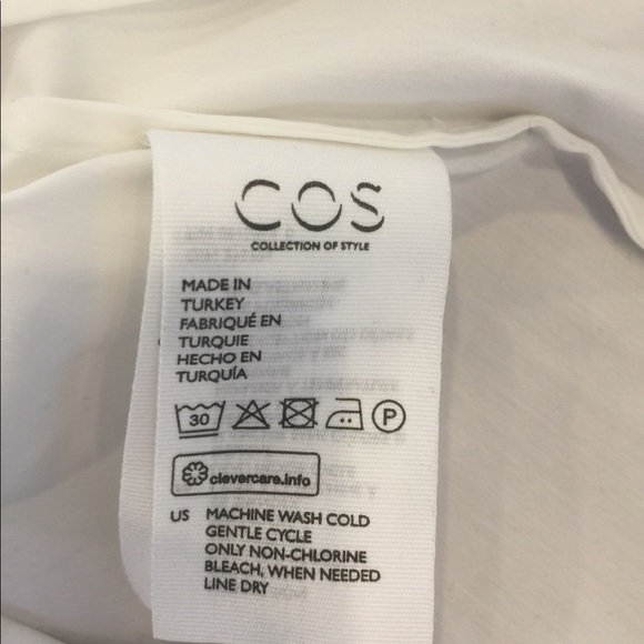 COS White cotton shirt size US 2 NWT. Scarborough. - Picture 7 of 8